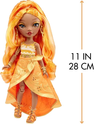 Miniatura 4 de Muñeca de moda Rainbow High - Meena Fleur (Oro Azafrán)