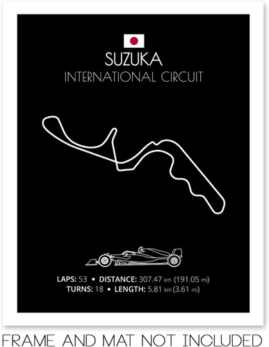 Miniatura 14 de Custom Car Posters Póster hecho a mano compatible con Autodromo Enzo e Dino Ferrari (Imola, Italia), póster de pista de carreras diseñado