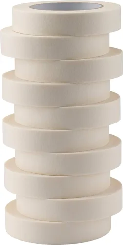 Miniatura 9 de LICHAMP Soporte dispensador de cinta de escritorio con núcleo grande de 3 pulgadas para cinta adhesiva y paquete de 10 cintas adhesivas blancas de 1