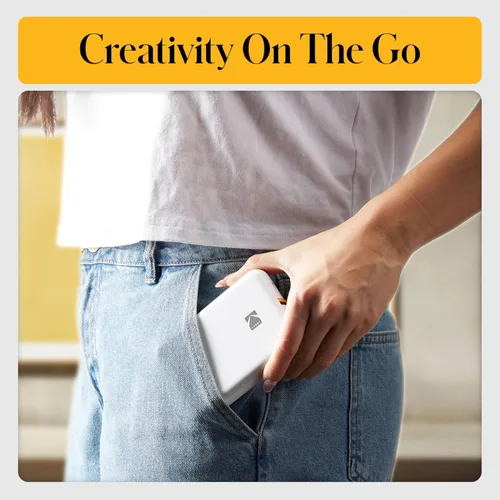 Miniatura 7 de KODAK Step - Impresora fotográfica inalámbrica de 5 x 8 cm con tecnología de papel Zink y aplicación KODAK para iOS y Android (color negro), paquete