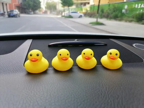 Miniatura 6 de 50 juguetes de pato de goma súper pequeños para el baño de niños y niñas, patos de goma chirriantes y flotadores a granel, decoraciones de pato