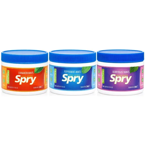 Miniatura 21 de Spry Xylitol Berry Blast - Caramelos sin azúcar, promueve la salud oral, aumenta la producción de saliva, detiene el mal aliento, sin OMG, sin