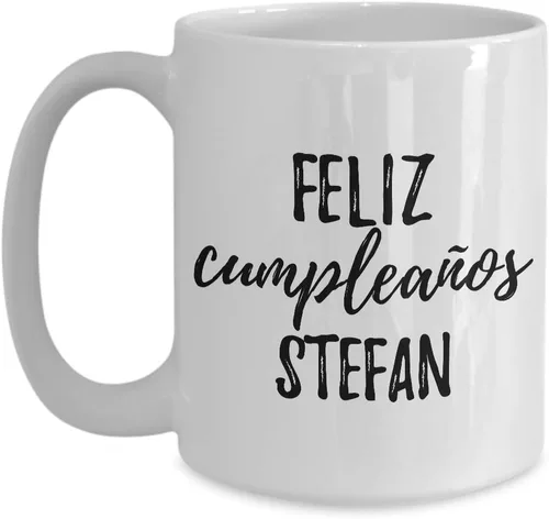 Miniatura 9 de Feliz Cumpleanos Stefan Mug Spanish Happy Birthday Personalized Name Gift Coffee Tea Cup 11 oz