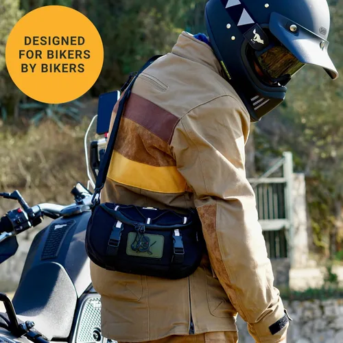 Miniatura 4 de Odinsberg Bolsa Multifuncional para Manillar de Bicicleta y Motocicleta, 3L Resistente al Agua, Compatible con la mayoría de tipos de manillares