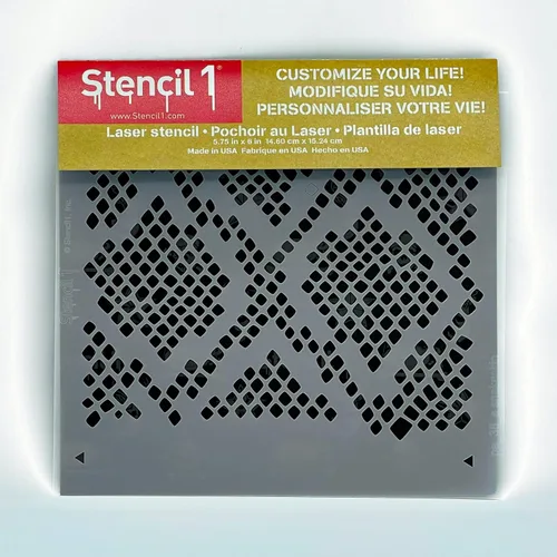 Miniatura 4 de Stencil1 Plantilla pequeña de piel de serpiente de 5.75 x 6 pulgadas – Plantillas reutilizables de calidad duradera para dibujar y pintar