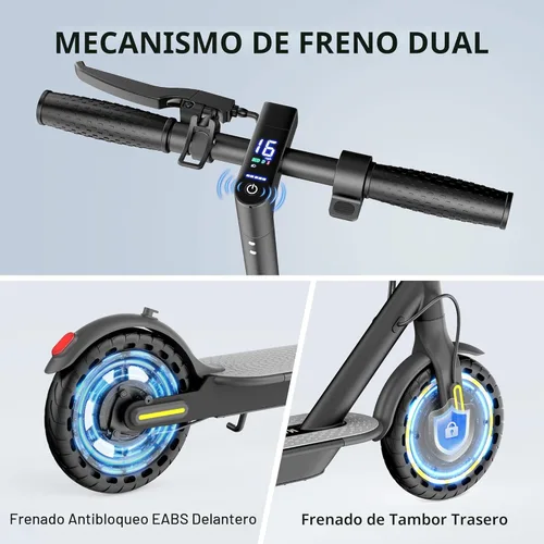 Miniatura 4 de Maxshot Electric Scooter, 350W/500W Powerful Motor, 19-22 MPH Max Speed, 15-28 Miles Range, Foldable escooter with Dual Braking Systems, Smart APP
