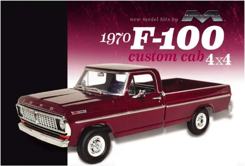 Miniatura 2 de 1970 Ford F-100 Custom Cab 4x4 Kit de modelo a escala 1:25