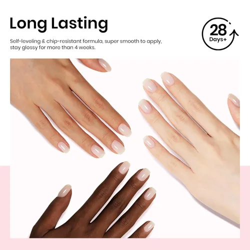 Miniatura 193 de Beetles - Esmalte de uñas de gel marrón – 0.5 onzas líquidas de esmalte de gel marrón oscuro, lámpara LED UV para uñas, regalo de manicura para I