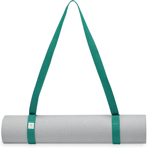 Gaiam Easy-Cinch para colchoneta de yoga - Correa resistente para transportar la colchoneta de yoga con anillos en D de metal para un ajuste seguro