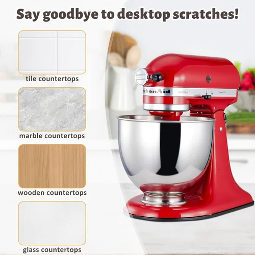 Miniatura 6 de Tapete deslizante para mezclador KitchenAid - Tapete deslizante para mezclador de metal compatible con mezclador de pie KitchenAid de 4.5-5 cuartos