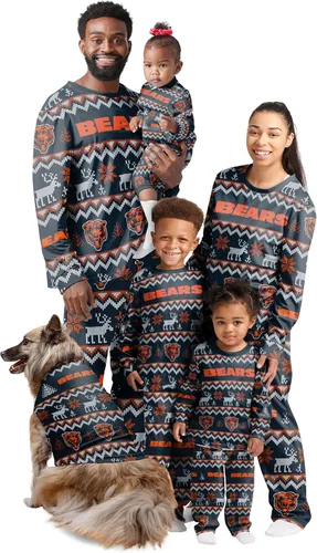 Miniatura 9 de FOCO NFL womens Nfl Team Ugly Pattern Matching Set Family Holiday Pajamas