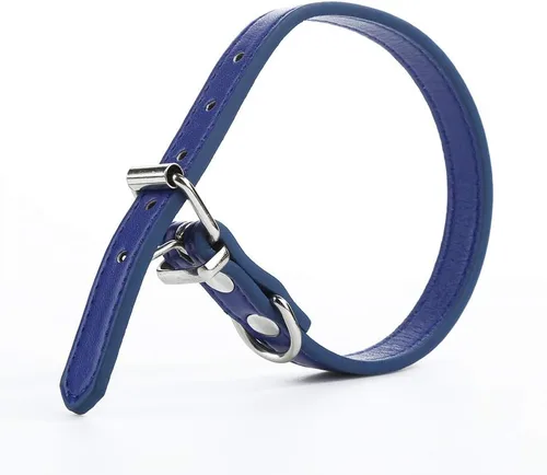 Miniatura 2 de Collares ajustables para mascotas, piel sintética de moda, color sólido, para perro, gato, cachorro, collar para mascotas, naranja, talla M