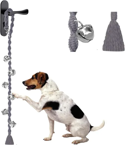 Miniatura 15 de Campanas de Perro para Salir al Aire Libre y Entrenamiento de Orinal para Cachorros, Campana de Puerta de Perro Ajustable para Ir al Baño, Hecho a