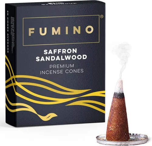 Miniatura 17 de Fumino® Conos de incienso fresco Autumn Breeze 20 por caja, fragancia Masala Agarbatti Joss para relajación y meditación, decoración del hogar