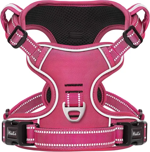Miniatura 12 de Arnés para perro HEELE para perros grandes sin tirones Chaleco arnés para perro grande con mango acolchado suave reflectante para entrenamiento al