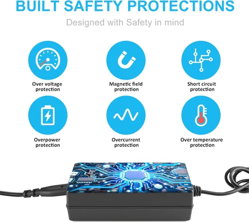Miniatura 6 de Cargador de batería de scooter eléctrico 24V 2A, adaptador de corriente con 7 enchufes para Drive Medical, Go Go Elite Traveler, Pride Mobility