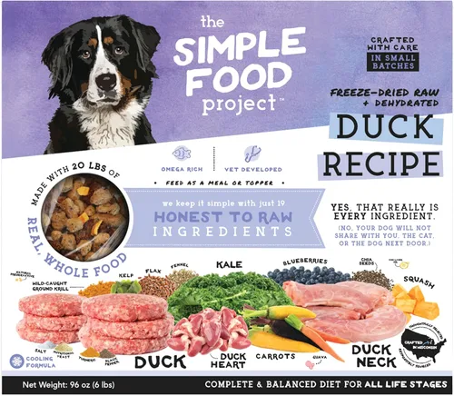 Miniatura 12 de Simple Food Project The Freeze Dried Raw Dog Food Topper con ingredientes orgánicos de grado humano