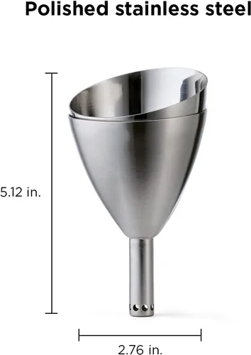 Miniatura 2 de Rabbit Embudo Aireador de Vino con Colador de Sedimentos, Acero Inoxidable