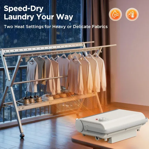 Miniatura 7 de EasyAcc Calentadores de Pared para Uso en Interiores, Montados en la Pared, (IPX2) Calentadores de Pared PTC de 1200W para Baño, Oscilación de 30°
