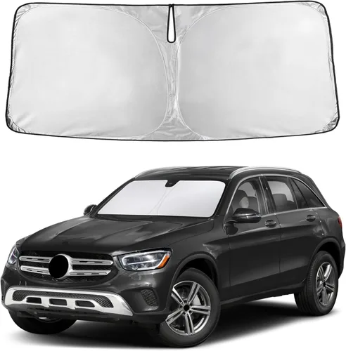 Miniatura 68 de EcoNour Parasol para parabrisas compatible con Hyundai Tucson 2016-2019 2020 2021, visera solar para parabrisas delantero y ventana, bloqueador