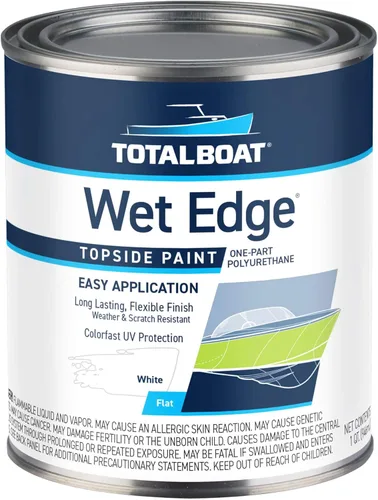 Miniatura 30 de TotalBoat Wet Edge Topside Pintura Marina de Poliuretano Premium Recubrimiento para Barcos, Casas Rodantes, Molduras Exteriores, Fibra de Vidrio