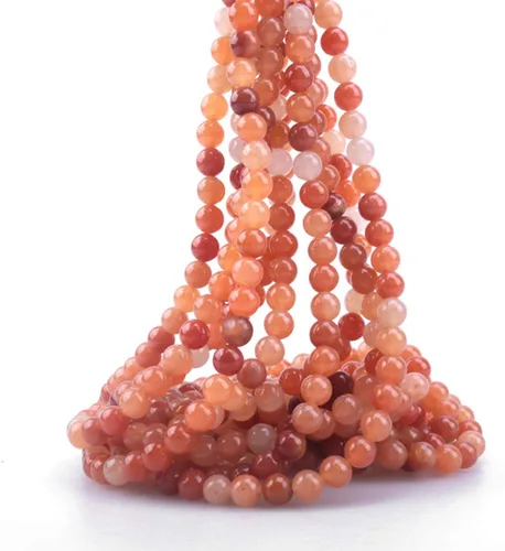 Miniatura 44 de Cuentas sueltas redondas de piedra natural de amatista de 8mm, cuentas para hacer joyas y manualidades DIY, 1 cordón de 15 pulgadas, aproximadamente
