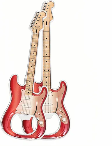 Miniatura 15 de Abridor de botellas de cerveza, 2 piezas, abridor de botellas en forma de guitarra, regalo de guitarra, accesorios de cocina para bebedores, amantes