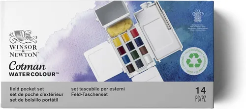 Miniatura 6 de Winsor & Newton 390639 - Cotman Field - Juego de 12 medias pastillas de acuarela
