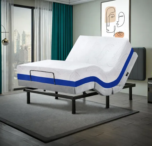 Miniatura 19 de Irvine Home Collection Base de cama ajustable de tamaño individual XL, características cargadas, gravedad cero, sin ronquidos, posiciones de memoria