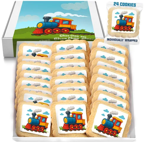 Miniatura 11 de Galletas temáticas de avión 24 piezas Galletas envueltas individualmente en color rojo, planeador, cielo azul, nubes, postres para fiestas