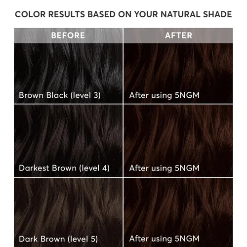 Miniatura 4 de Madison Reed - Kit de color de cabello radiante, tinte permanente para el cabello, 100 % cobertura de canas, sin amoníaco, castaño Catania 5NGM