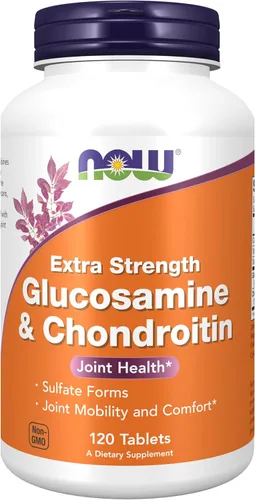 Miniatura 8 de NOW Foods Suplementos, Glucosamina y Condroitina de Fuerza Extra, Formas de Sulfato, 240 Tabletas