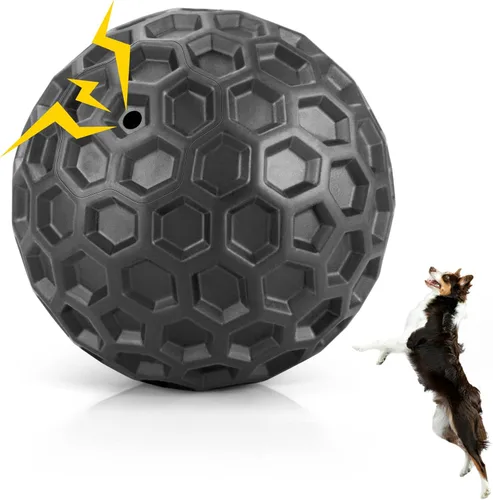 Miniatura 16 de DISSKNIC Pelotas chirriantes indestructibles para perros, juguetes interactivos para perros masticadores agresivos, razas grandes para aliviar