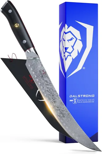 DALSTRONG Shogun Series ELITE - Cuchillo de carnicero de 8 pulgadas - Acero japonés AUS-10V Super - Mango G10 - Tratado al vacío - Regalo de