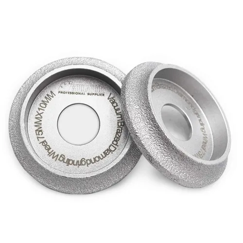Miniatura 15 de SHDIATOOL 3 Pulgadas/75mm Rueda de Diamante de Perfil Manual Altura 10mm Demi-bullnose Borde de Molienda para Piedra Mármol Granito Roca