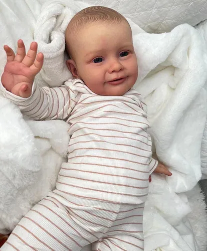 Miniatura 10 de Angelbaby Muñeca de bebé recién nacida de vida real, reborn, niña de 26 pulgadas, grande, linda, realista, muñeca de bebé recién nacida, de silicona
