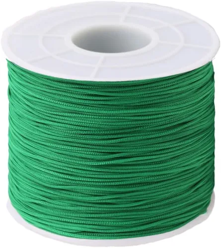 Miniatura 20 de Cordón de nailon de 0.020 in, hilo de ajuste para nudos chinos, collares, joyería, macramé, cuentas, pulseras de 150 yardas (azul)