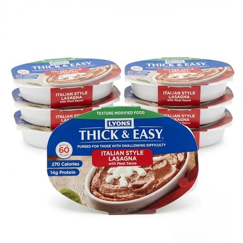 Miniatura 10 de Thick & Easy® Pureed Homestyle Beef with Potatoes & Corn, Texture Modified Meal for Swallowing Support, Ready-to-Serve Microwave Meal, 7 oz Trays