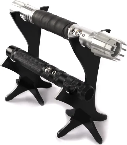 Soporte de acrílico para sable de luz perfecto para sable de luz Jedi, soporte de sable de luz resistente, soporte de sable de luz de dos niveles
