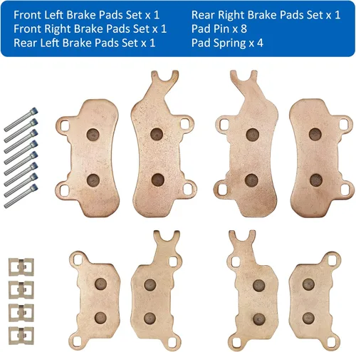 Miniatura 9 de Pastillas de freno delanteras y traseras para Can-Am Defender HD10/HD9/HD8/HD7 2016 2017 2018 2019 2020 2021 2022, 715900379 repuesto de pastillas