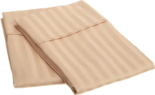 Miniatura 14 de Algodón egipcio de 300 hilos franjas Funda de almohada Set, Hunter Green, King