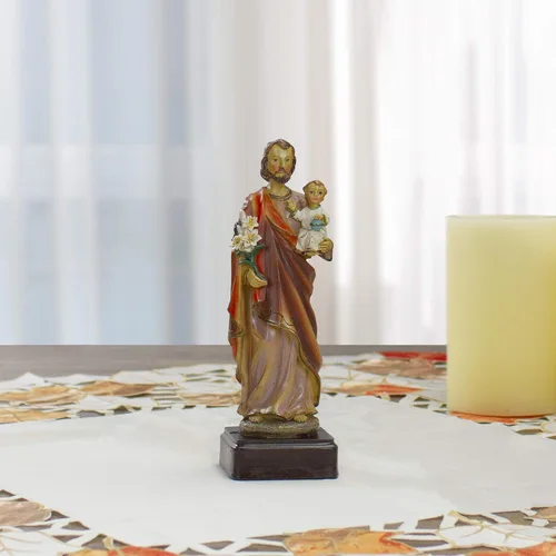 Miniatura 2 de Northlight Figura de mesa de resina religiosa de San José de 9 pulgadas