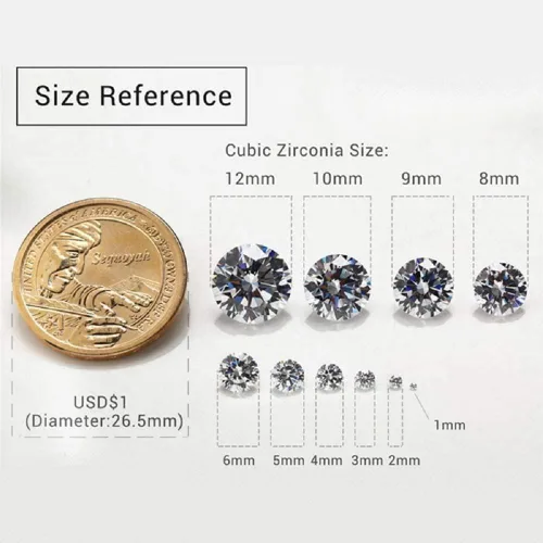Miniatura 9 de Piedras Redondas Sueltas de Circonia Cúbica 5A Mezcla de 15 Colores Piedra CZ Gema Sintética para Fabricación de Joyería