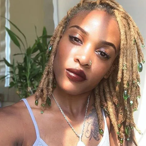 Miniatura 10 de Extensiones de cabello humano real de 20 hebras para mujeres/hombres/niños, se pueden teñir, decolorar, rizar, 4 pulgadas, extensiones de rastas