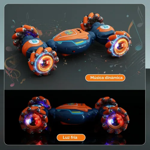 Miniatura 2 de Coche de acrobacias RC con detección de gestos – Juguetes para niños y niñas de 6 a 8 a 12 años, 4WD controlado a mano, control remoto, giro auto