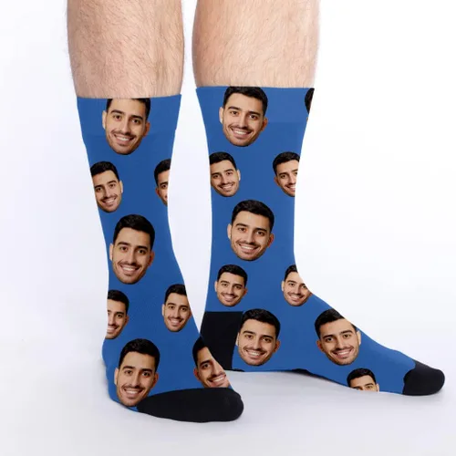 Miniatura 4 de Juantao Calcetines de cara personalizados con foto calcetines divertidos personalizados regalo divertido para hombres y mujeres
