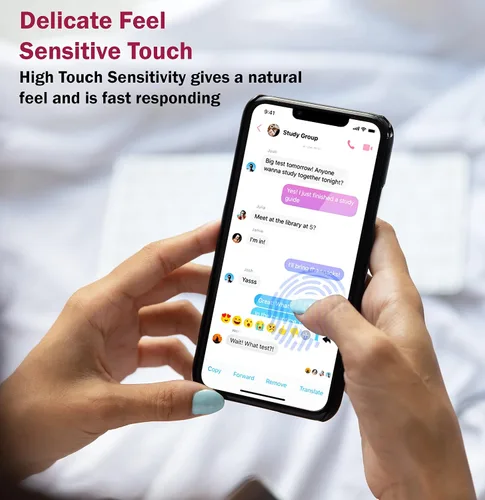 Miniatura 5 de Crocon Funda diseñada para iPhone 12/12 Pro con protector de pantalla [2 piezas] a prueba de golpes, resistente grado militar, funda protectora