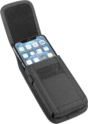 Miniatura 4 de Fundas pequeñas para teléfono celular, bolsa vertical de nailon para hombre compatible con Apple iPhone 17 16 15 14 13 12 11 Pro XR XS X/Samsung