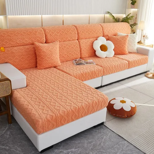 Miniatura 14 de Funda de almohada universal para sofá, 18 x 18 pulgadas, fundas de almohada resistentes al desgaste, funda de almohada elástica gruesa para sofá
