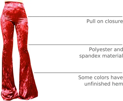 Miniatura 124 de ShopMyTrend - Pantalones de yoga largos con piernas anchas y acampanadas estilo palazzo, con cintura alta, para mujer